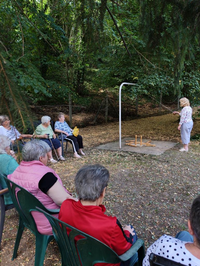 Lengőteke bajnokság a Liget Időskorúak Otthonában